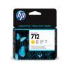 HP 712 Yellow DesignJet Ink Cartridge, 3ED69A